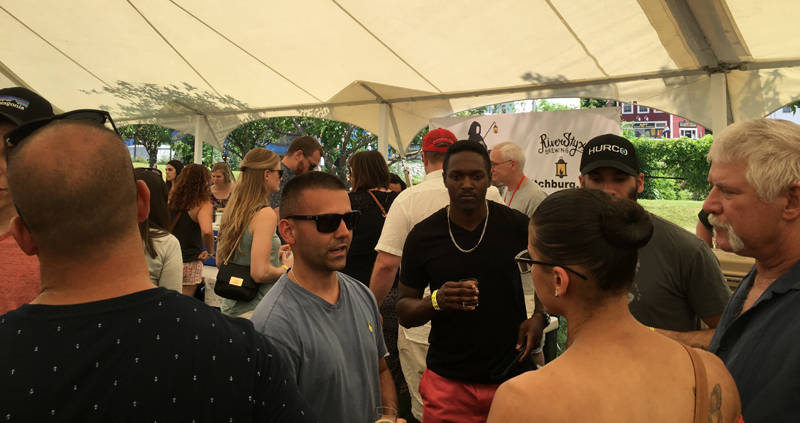 people under the tent