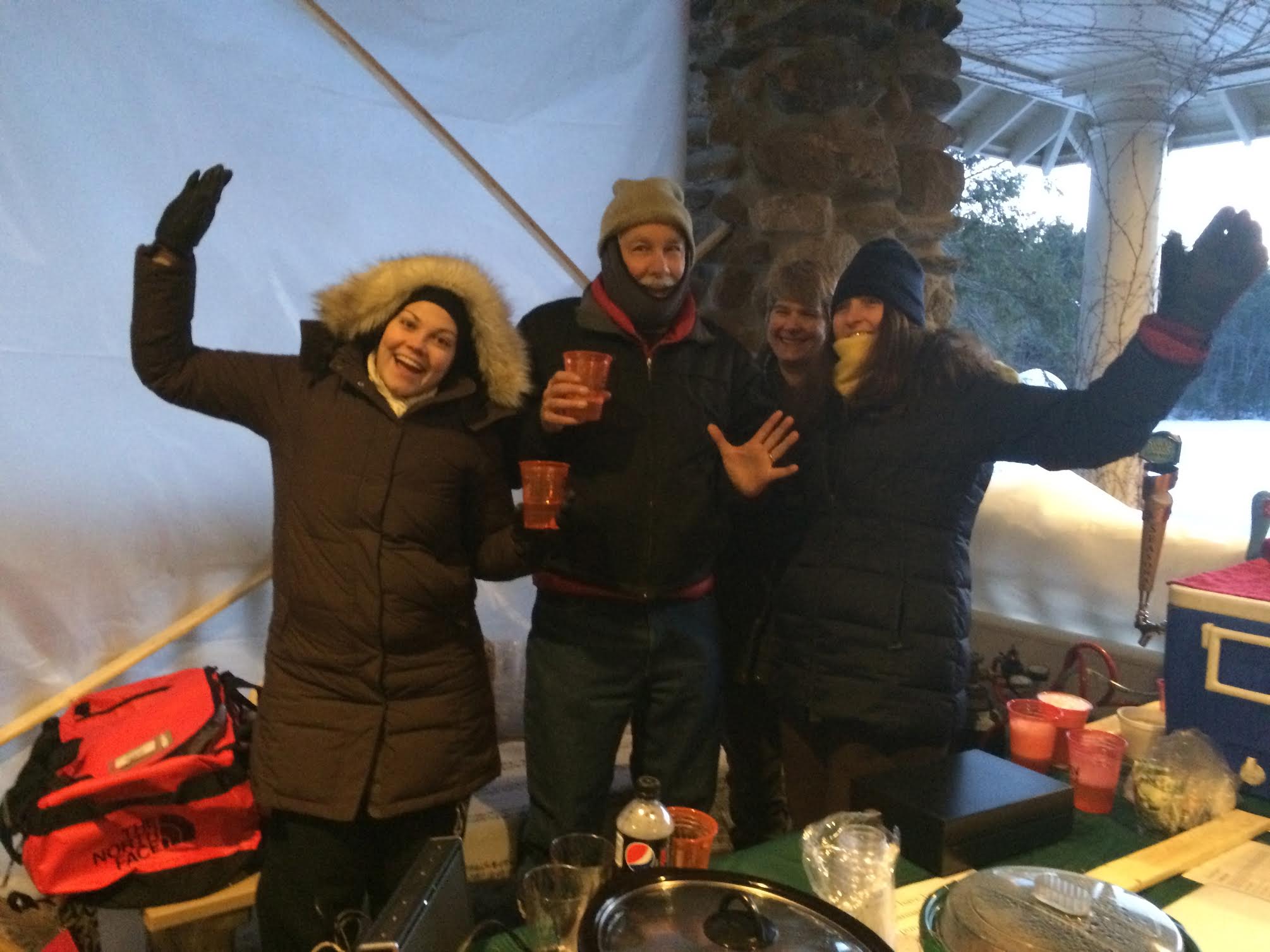 Beers For Good Parsonnel dressed for the cold